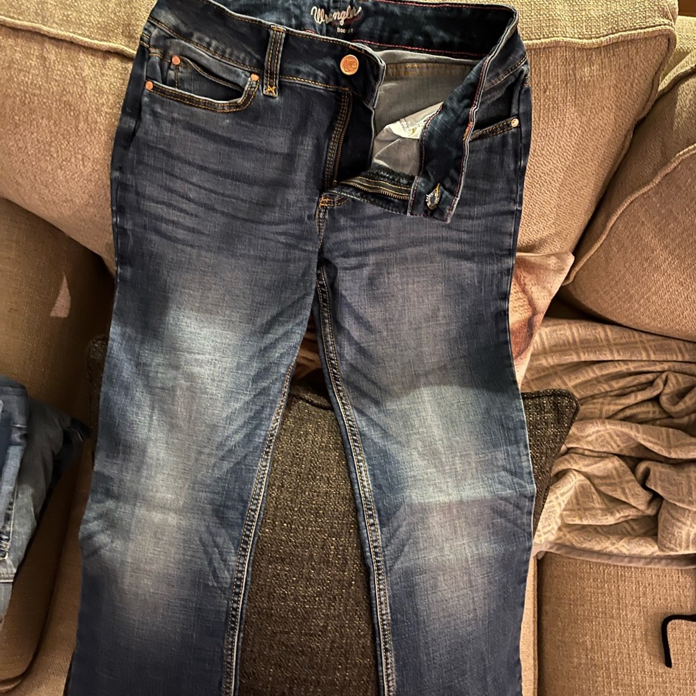 Wrangler Women's Boot Cut Jeans - Dark Blue 30/34